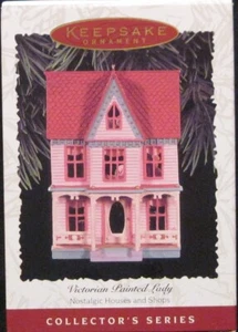 1996 Hallmark - Dama pintada victoriana - 13o en casas y tiendas nostálgicas - Sin usar y en caja - Imagen 1 de 2