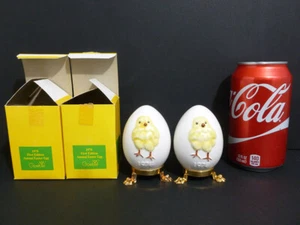 NEU NIEDLICHE EIER BEZAUBERND 2 GOEBEL DEUTSCHLAND PORZELLAN 1978 ERSTES JÄHRLICHES OSTERN - Bild 1 von 6