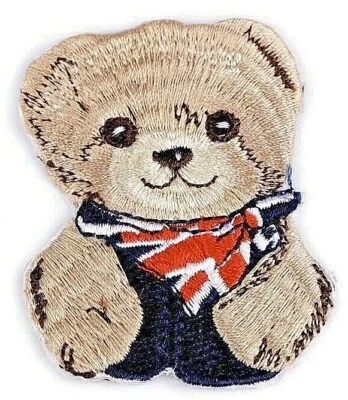 Bügelbild Teddybär 50x70mm Bügelapplikation Bär Aufbügler Teddy Bär Bügelmotiv - Bild 1 von 2