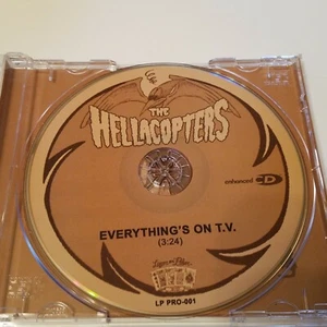 The Hellacopters Everything's on T.V. Promo CD Enhanced Liquor Poker Music 2005 - Imagen 1 de 3