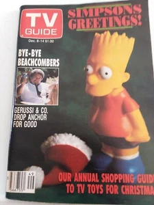 Vintage 1990 TV GUIDE, The SIMPSONS GREETINGS Western British Columbia - Picture 1 of 5