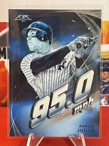 AARON JUDGE ~ 2019 Topps Fire Maximum Velocity Blue Chip Holo #MV-4 | Yankees