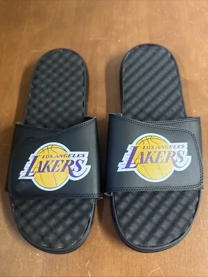 Sandalias ajustables Los Angeles Lakers LA Slides iSlide talla 13 nuevas nunca usadas Foto 1 de 4