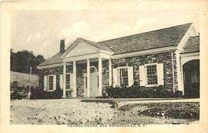 SCHOOL HOUSE, VAN HORNESVILLE, NUEVA YORK, POSTAL VINTAGE - Imagen 1 de 2