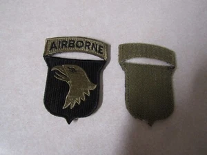 MILITARY PATCH US ARMY HOOK AND LOOP 101ST AIRBORNE DIVISION WITH TAB OCP - Picture 1 of 3