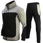 New Mens Slim Tracksuit Gym Zip Hoodie Pockets Bottoms Joggers Casual 2Piece Set
