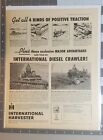 Vintage 1955 International Diesel Crawler Magazine Ad