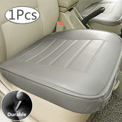 Funda de asiento delantero universal de coche almohadilla de cuero transpirable cojín protector envolvente Foto 1 de 4
