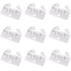 10Pcs Plastic Drawer Track Guides for Central Mounted Rails