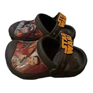 Toddler CROCS Star Wars slingback Slip on splash pad water shoes C 6-7 BLACK - Picture 1 of 5
