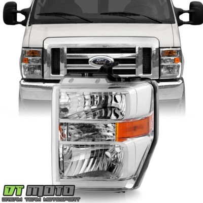 2008-2014 Ford E150 E250 E350 E450 Superduty Headlight Headlamp Left Driver Side - Изображение 1 из 4