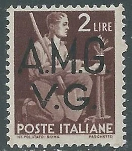 1945-47 TRIESTE AMG VG DEMOCRATICA 2 LIRE MNH ** - RC23 - Foto 1 di 1