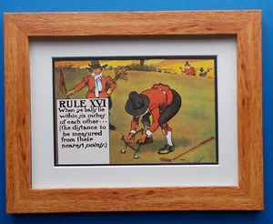 GOLF PRINT COMICAL - F - Picture 1 of 3