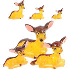  2 Sets Kleiner Hirsch Autospielzeug Mini-Kuchen Tiere Karikatur