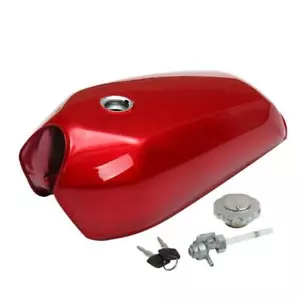 W/Cap Switch Universal 9L Motorcycle Cafe Racer Vintage Gas Tank - Foto 1 di 7