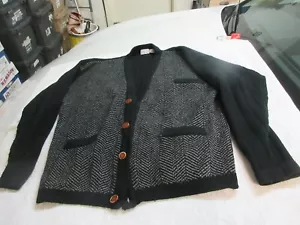 Valentino HOMBRE Suéter/Chaqueta 100% Lana Estambrada 4 Botones Talla Grande Vintage - Imagen 1 de 13