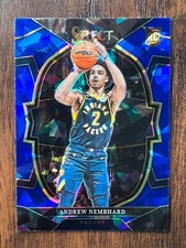 2022-23 Panini Select Andrew Nembhard Blue Cracked Ice Rookie RC #77 Concourse