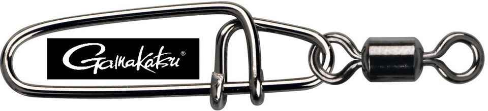 Gamakatsu Hyper S-Snap with H-swivel - Sicherheits-Karabiner-Wirbel bis 98 kg