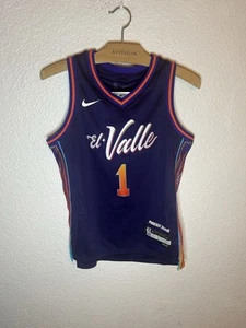 NWT Devin Booker #1 Phoenix Suns Nike “El Valle” City Purple Jersey Youth M - Picture 1 of 6