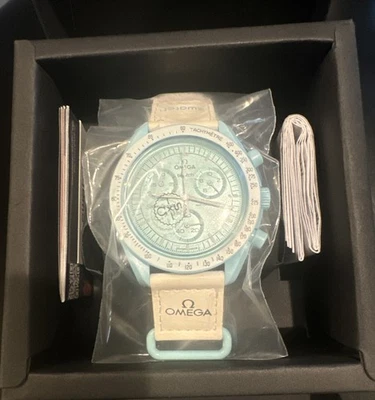 Omega X Swatch Bioceramic Moonswatch Collection Mission To Uranus - NEW SO33L100 - Image 1 of 4