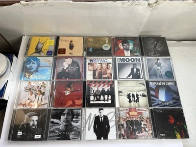 Pop Music CD Lot Of 20 Mixed Artist: Train Lenny Kravitz U2 NSYNC Sam Smith - Imagem 1 de 4