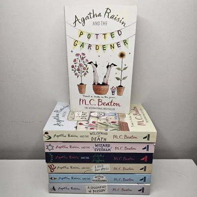 Libros Agatha Raisin Mystery Series x7 de M.C. Beaton - Acogedora colección Crime Foto 1 de 4