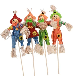 4 dekorative Vogelscheuchen-Gastgeschenke für Gartenpfähle für Partys im - Picture 1 of 6