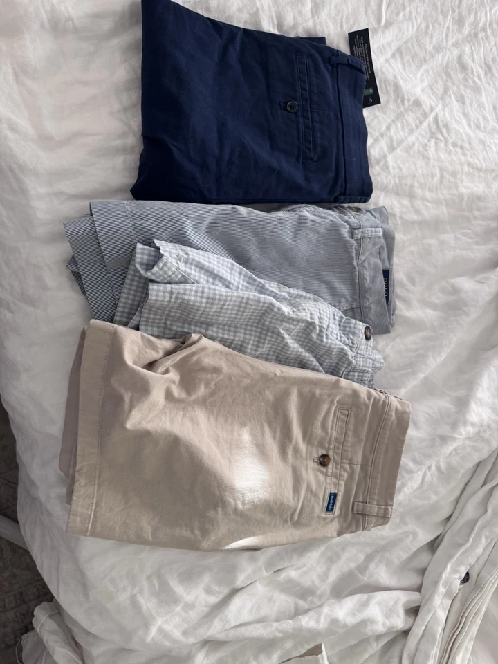 Lote de 4 Pantalones de Hombre - Pantalones Chubbies 5” + 7”, Ralph Lauren 6” - M / 30-32 Foto 1 de 4