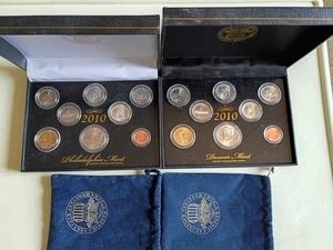 2010 Philadelphia & Denver MINT UNCIRCULATED SET OF 8 COINS - Picture 1 of 2