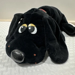 Vintage 1985 Pound Puppy Rumpel Skins Black Tonka Original Red Collar 18" - Bild 1 von 9