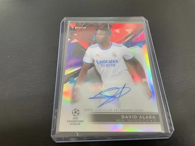 DAVID ALABA 2022 TOPPS FINEST UEFA CHAMPIONS LEAGUE AUTOGRAPH AUTO NO.BA-DA - Image 1 of 2