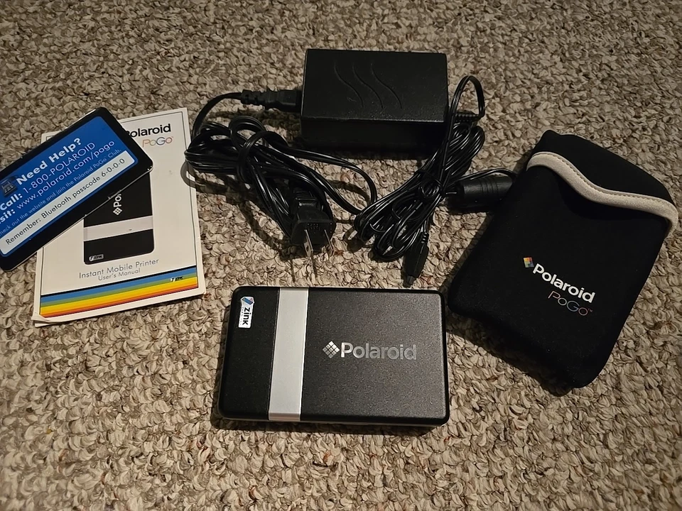 Polaroid CZA-10011B PoGo Instant Mobile Thermal Printer - Black - Image 1 of 1
