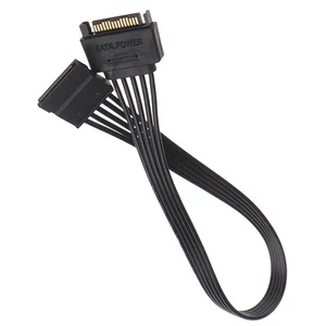 30CM SATA 15Pin Male to Female Power Cable HDD SSD Power Supply Ca-jl - Afbeelding 1 van 12