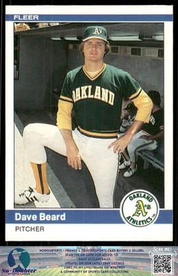1984 Fleer #438 Dave Beard Oakland Athletics 84FB - Image 1 of 2