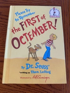 Vintage 2007 Dr. Seuss Bitte versuchen Sie sich an den ersten Oktober zu erinnern! Buch - Bild 1 von 3