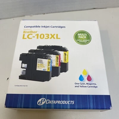 Dataproducts Brother LC103XL Tri-Color Ink Cartridges *BRAND NEW SEALED* - Image 1 of 4