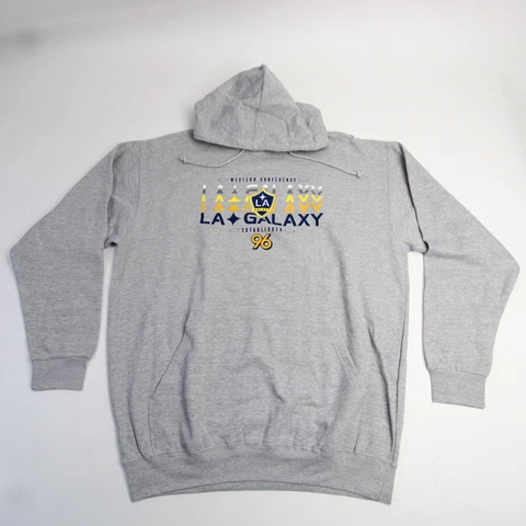 LA Galaxy Majestic Sweatshirt Men's Gray New Cover