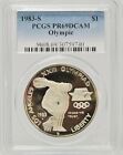 1983-S OLYMPIC PCGS PR9DCAM Deep Cameo Los Angeles Olympiad Liberty Proof Silver