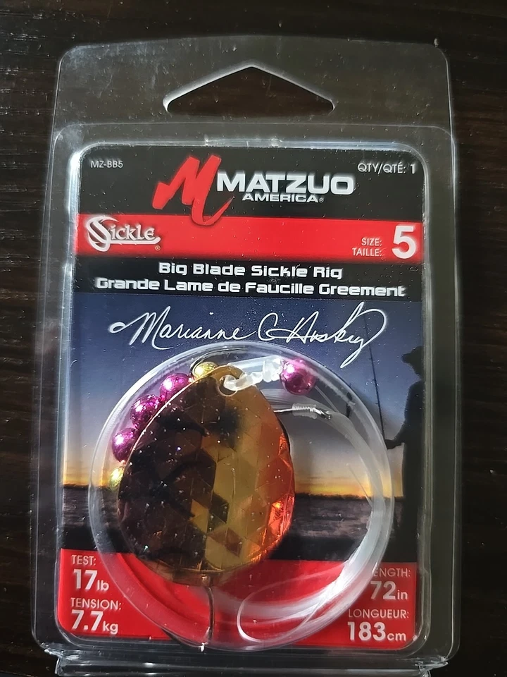 🐟 Plataforma giratoria Walleye de hoja grande Matzuo tamaño 5 gancho de hoz Foto 1 de 1