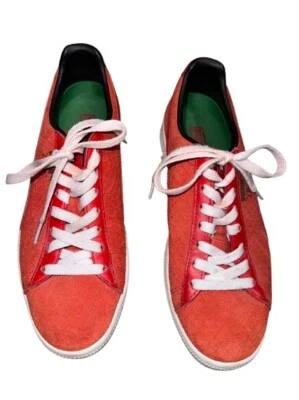 PUMA Clyde Red Suede Sneakers Size 6.5 Womens - Image 1 of 4