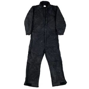 Dakota Quilt Lined Black Duck Canvas Overalls Boiler Suit Size Medium Regular - Picture 1 of 24