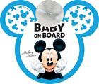 Cartello bimbo a bordo a ventosa con grafiche Disney Mickey Mouse. DISNEY