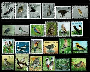 Stamp SET of LATVIA 1995 - 2024 - Latvian birds (38 stamps) - Picture 1 of 2
