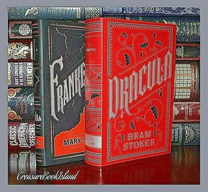 New Dracula Frankenstein by Stoker & Shelley Soft Leather Collectible Set - Picture 1 of 7