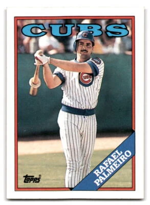 Rafael Palmeiro 1988 Topps Baseball #186 Chicago Cubs - Image 1 of 2