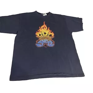 Vintage JNCO Jeans Grafik Hemd Flammen Spaten Kurzarm Herren Extra Large XL - Bild 1 von 10