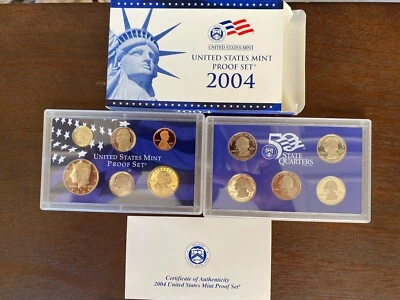 2004 US Mint Proof Set CLAD with OGP & COA - Image 1 of 3