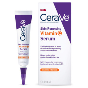 CeraVe Skin Renewing Vitamin C Serum with Hyaluronic Acid - 30ml Fast Free Ship