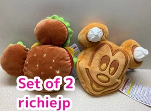 Tokyo Disney Resort Exclusive Mickey burger & Waffle Shoulder Bag set of 2 2025 - Picture 1 of 23