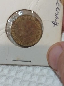 Coin Bank of German 10 Pfennig 1950 D  - Picture 1 of 4